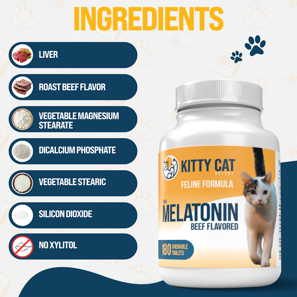 Kitty Cat Select - 1MG Beef flavored chewable tables - 180 tablets
