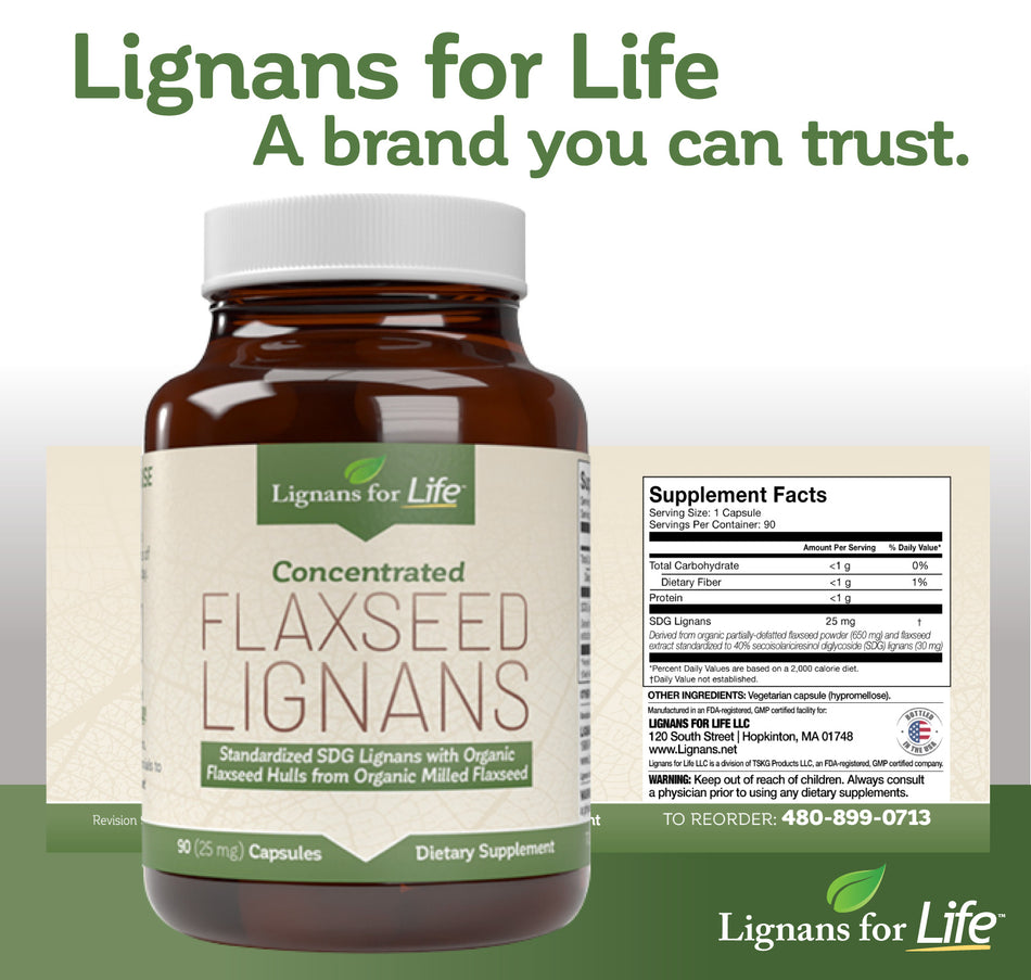 25mg SDG Lignans from Flaxseed