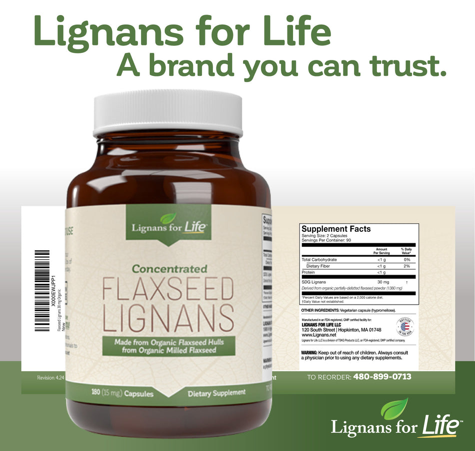 Flaxseed Lignans 30mg, 2 pack