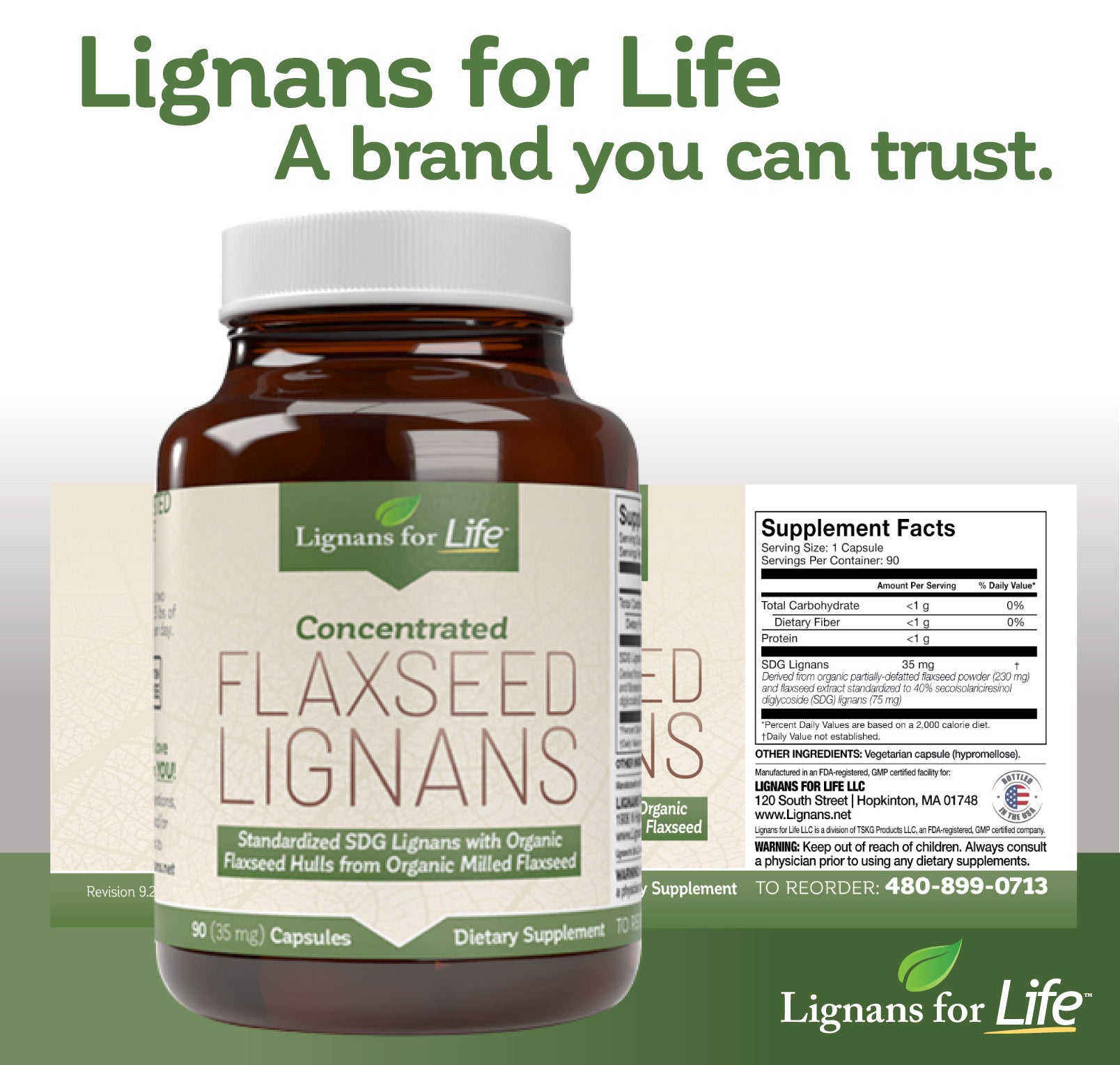 Buy Flaxseed Lignans 35mg For People & Dogs | Lignans For Life | Buy ...