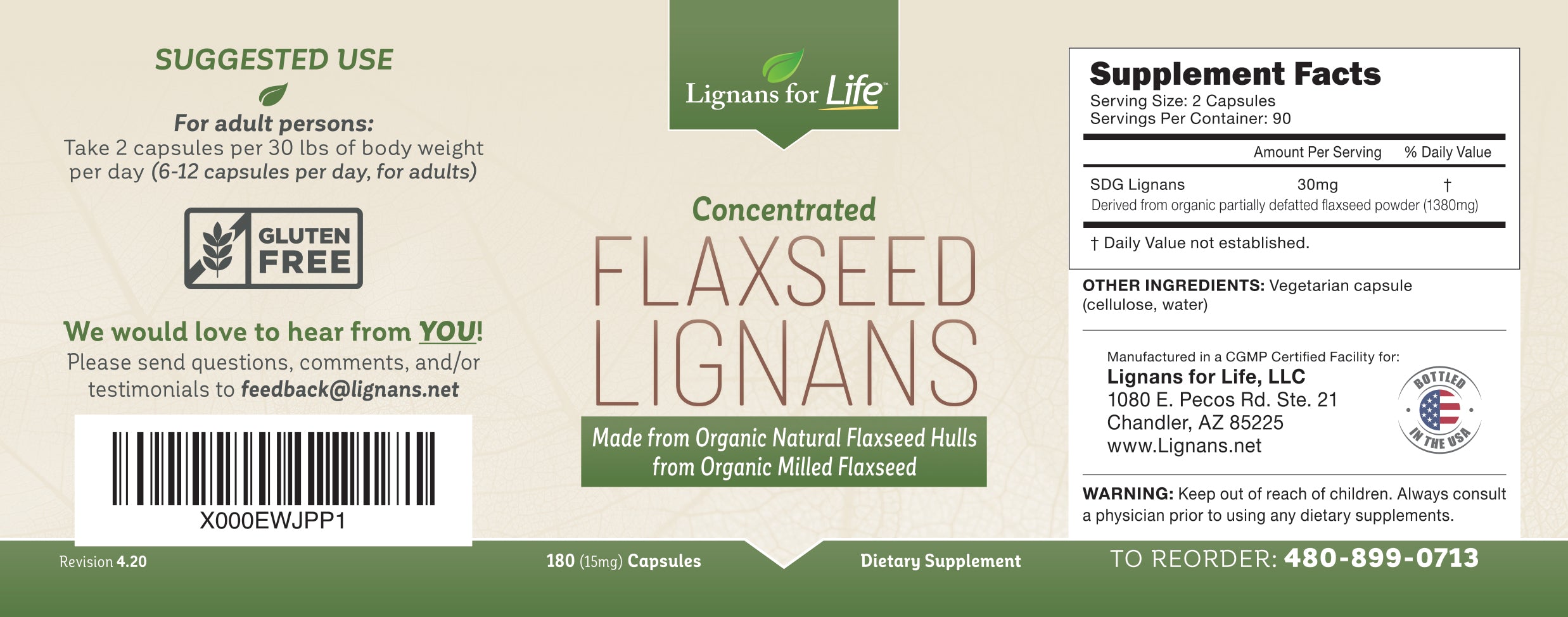 Flaxseed Lignans